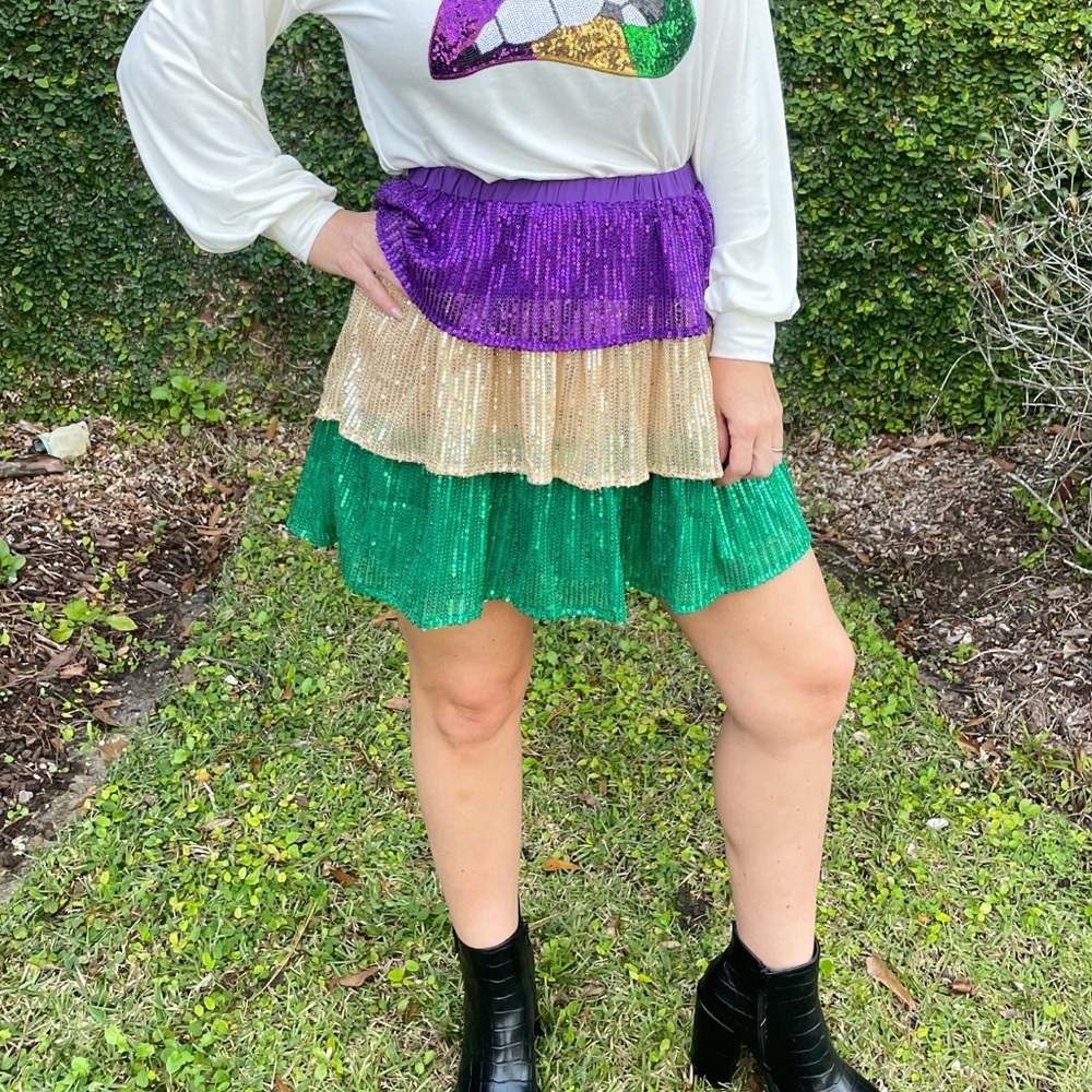 Sequin Mardi Gras skirt, Never Worn